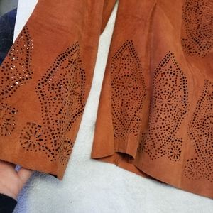 Cache copper leather jacket